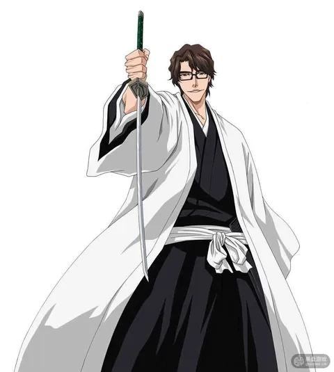 An AI-assisted portrait-format anime character illustration in the Bleach collection. Artwork 001 from the AUKAO visual archive.