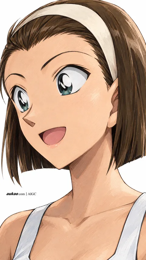 Sonoko Suzuki / 铃木园子 / 鈴木園子. AI-generated fan art inspired by Detective Conan / 名侦探柯南 / 名探偵コナン. Character study 001 by AUKAO.