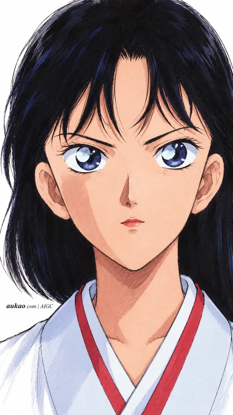 Kazuha Toyama / 远山和叶 / 遠山和葉. AI-generated fan art inspired by Detective Conan / 名侦探柯南 / 名探偵コナン. Character study 003 by AUKAO.