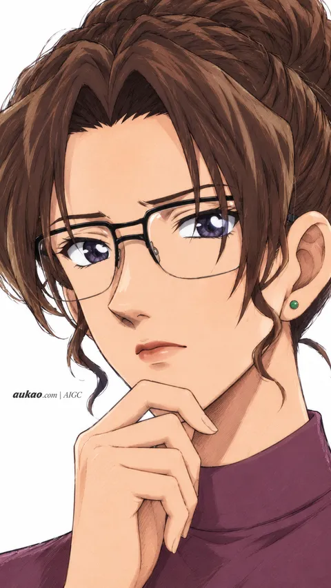 Eri Kisaki / 妃英理 / 妃英理. AI-generated fan art inspired by Detective Conan / 名侦探柯南 / 名探偵コナン. Character study 016 by AUKAO.
