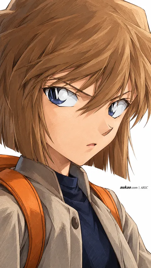 Ai Haibara / 灰原哀 / 灰原哀. AI-generated fan art inspired by Detective Conan / 名侦探柯南 / 名探偵コナン. Character study 011 by AUKAO.