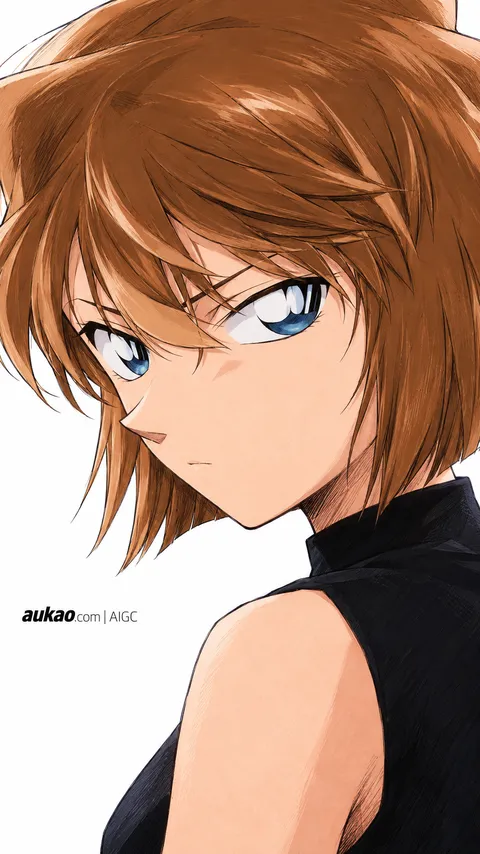 Ai Haibara / 灰原哀 / 灰原哀. AI-generated fan art inspired by Detective Conan / 名侦探柯南 / 名探偵コナン. Character study 012 by AUKAO.