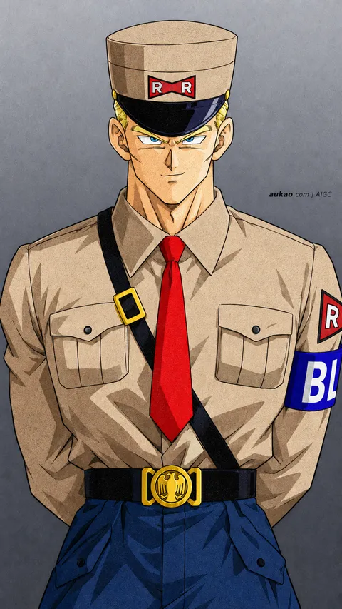 General Blue / 布鲁将军 / ブルー将軍. AI-generated fan art inspired by Dragon Ball / 龙珠 / ドラゴンボール. AUKAO artwork 722.