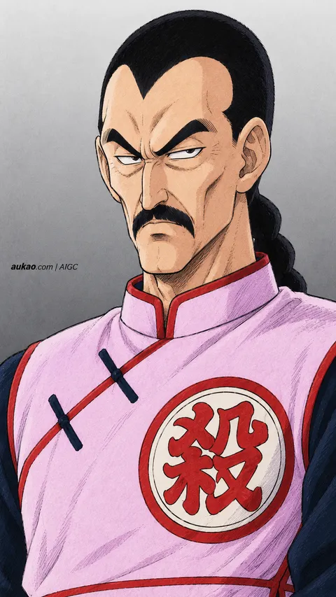 Mercenary Tao / 桃白白 / 桃白白. AI-generated fan art inspired by Dragon Ball / 龙珠 / ドラゴンボール. AUKAO artwork 727.