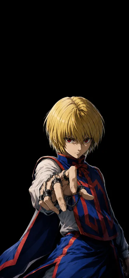 An AI-assisted portrait-format anime character illustration in the Hunter × Hunter collection. Artwork 006 from the AUKAO visual archive.