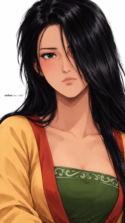AI-generated fantasy character portrait inspired by The Legend of Sword and Fairy / 仙剑奇侠传. AUKAO artwork 670.