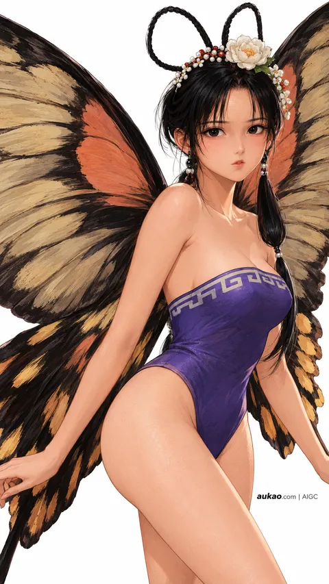AI-generated fantasy character portrait inspired by The Legend of Sword and Fairy / 仙剑奇侠传. AUKAO artwork 684.