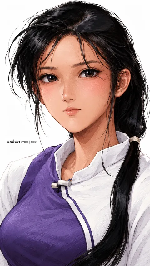 AI-generated fantasy character portrait inspired by The Legend of Sword and Fairy / 仙剑奇侠传. AUKAO artwork 672.