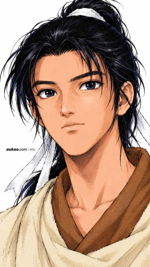 AI-generated fantasy character portrait inspired by The Legend of Sword and Fairy / 仙剑奇侠传. AUKAO artwork 674.