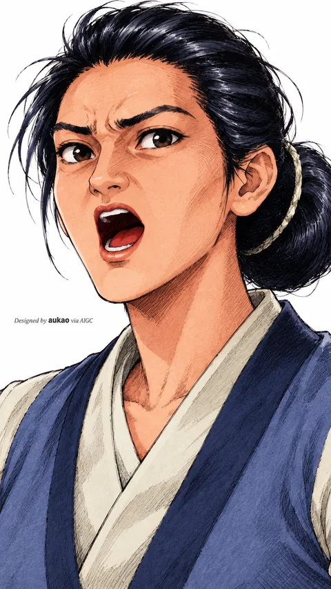 AI-generated fantasy character portrait inspired by The Legend of Sword and Fairy / 仙剑奇侠传. AUKAO artwork 673.