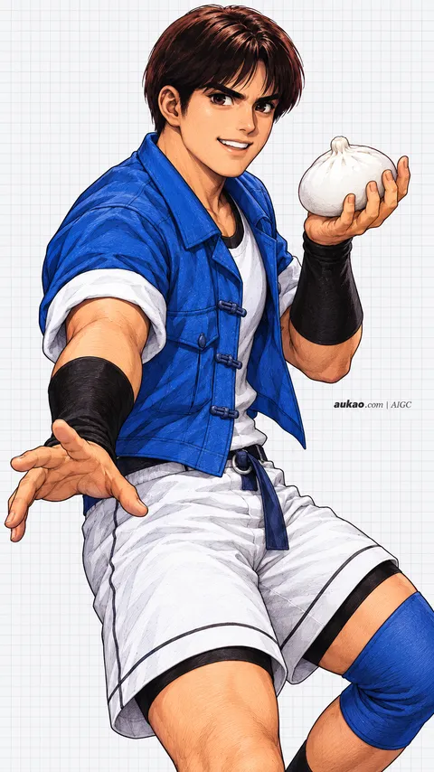 Sie Kensou / 椎拳崇 / 椎拳崇. AI-generated fan art inspired by The King of Fighters '97 / 拳皇97 / ザ・キング・オブ・ファイターズ'97. AUKAO character study ce6febf1.