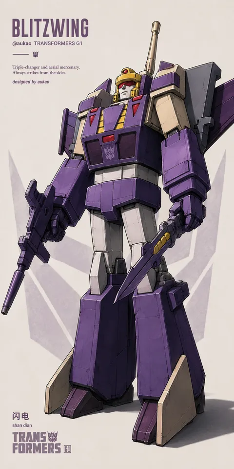 An AI-assisted portrait-format anime character illustration in the Transformers collection. Artwork 057 from the AUKAO visual archive.