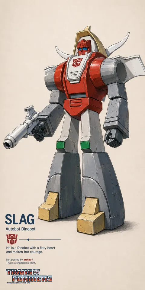 An AI-assisted portrait-format anime character illustration in the Transformers collection. Artwork 009 from the AUKAO visual archive.