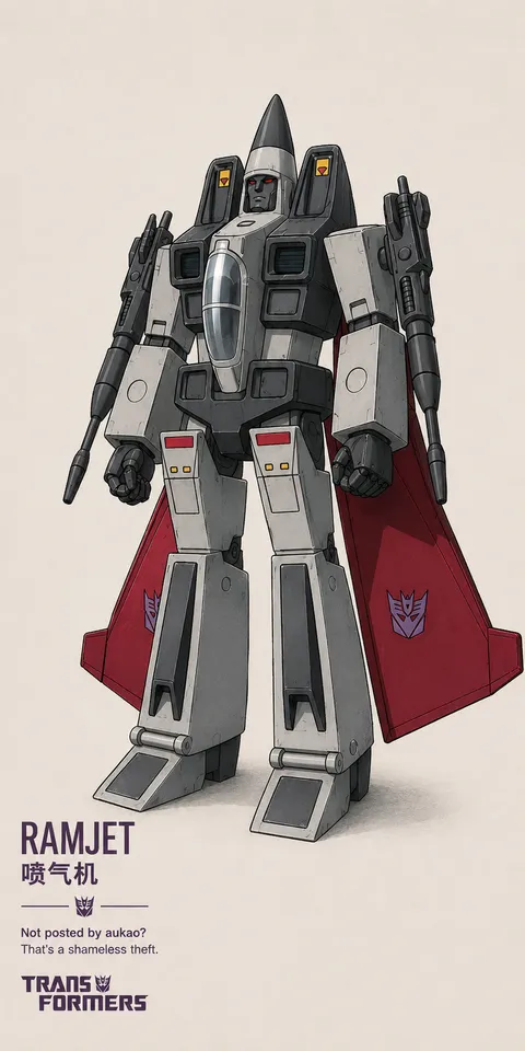 An AI-assisted portrait-format anime character illustration in the Transformers collection. Artwork 062 from the AUKAO visual archive.