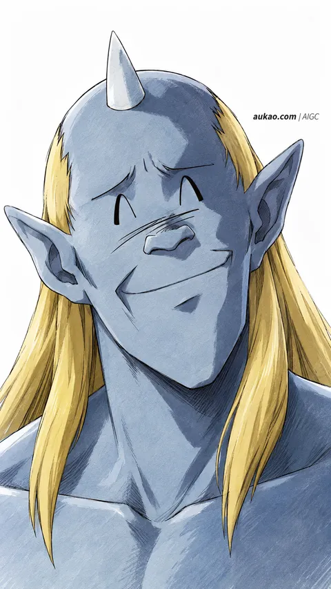 An AI-assisted portrait-format anime character illustration in the Yu Yu Hakusho collection. Artwork 003 from the AUKAO visual archive.